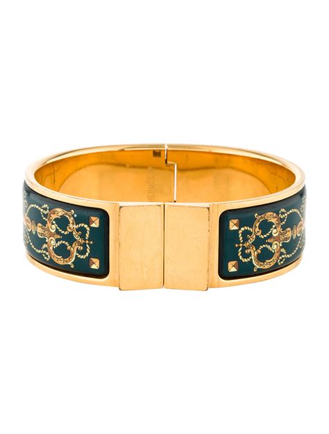 hermes authentication bracelet|vintage Hermes enamel bracelet.